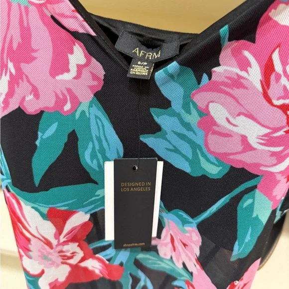 Revolve AFRM Floral Mesh Midi Dress - Picture 7 of 7